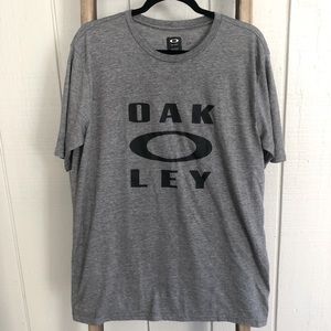 Oakley T-shirt Regular Fit Grey and Black XL
